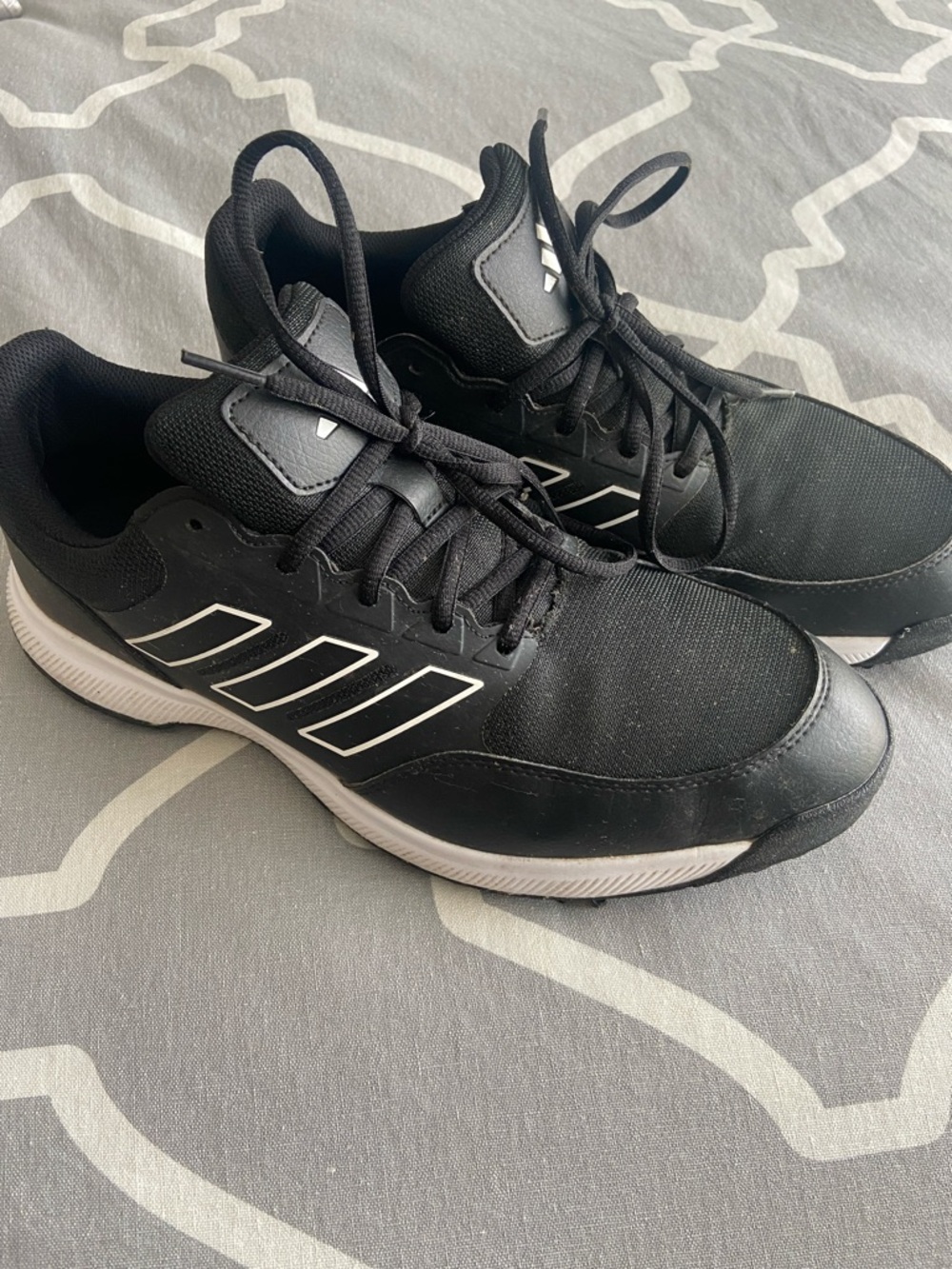 adidas Black and White Men's Golf Shoes